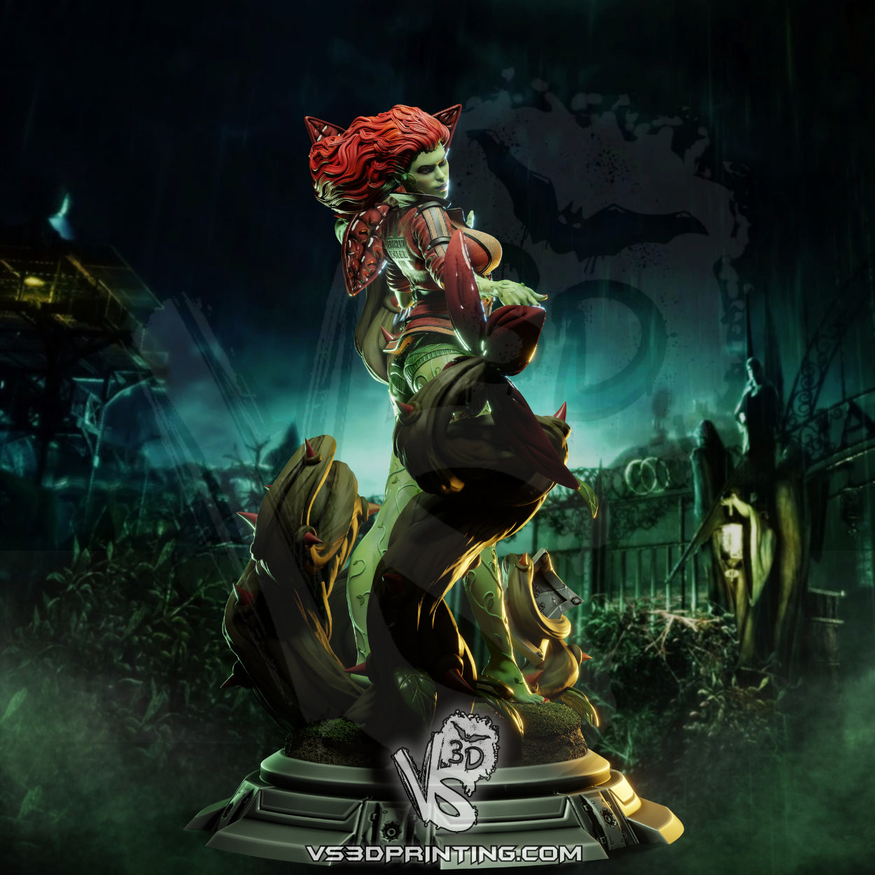 Poison Ivy - Arkham City 3D Model Statue Kit