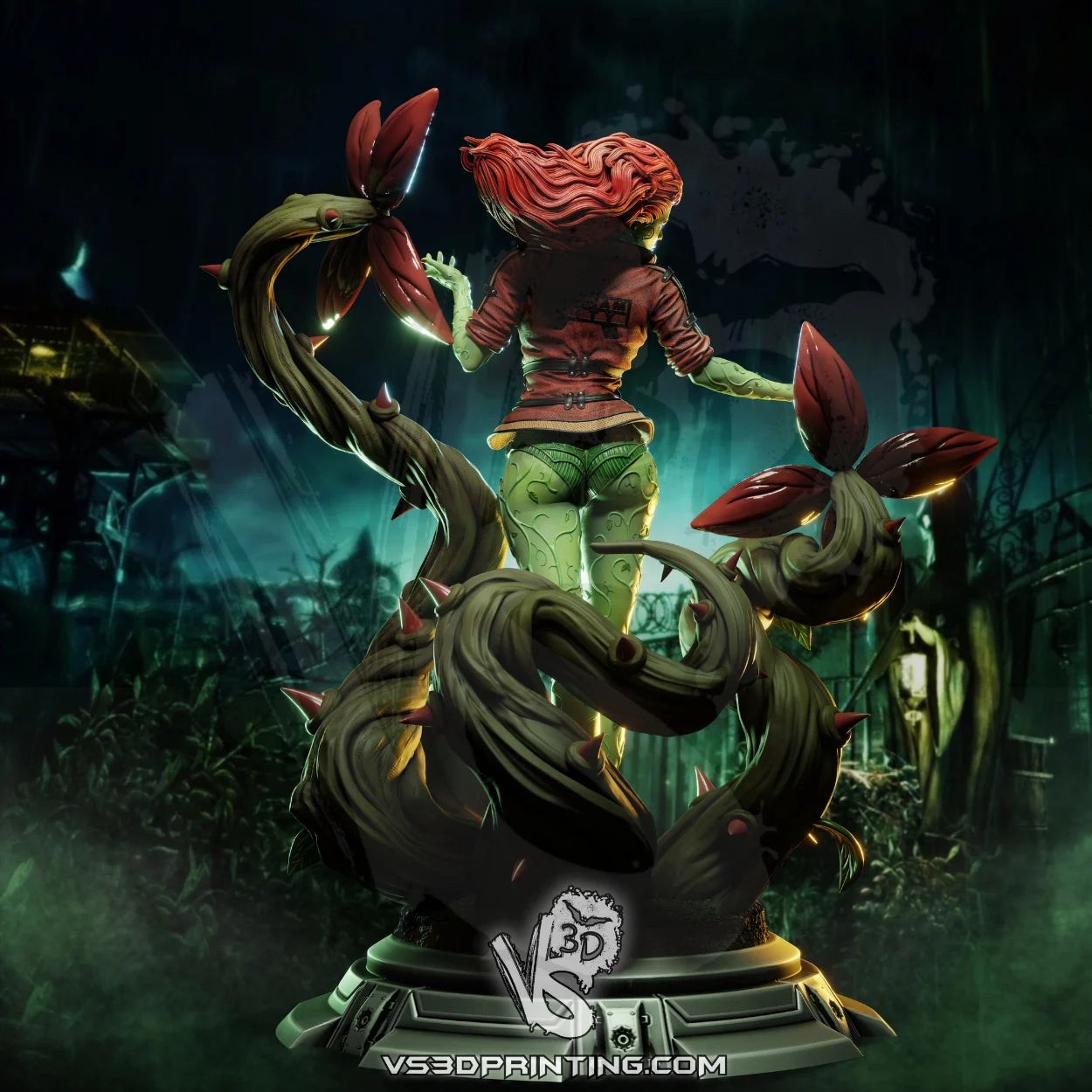 Poison Ivy - Arkham City 3D Model Statue Kit