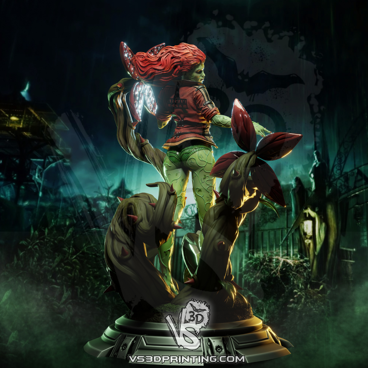 Poison Ivy - Arkham City 3D Model Statue Kit