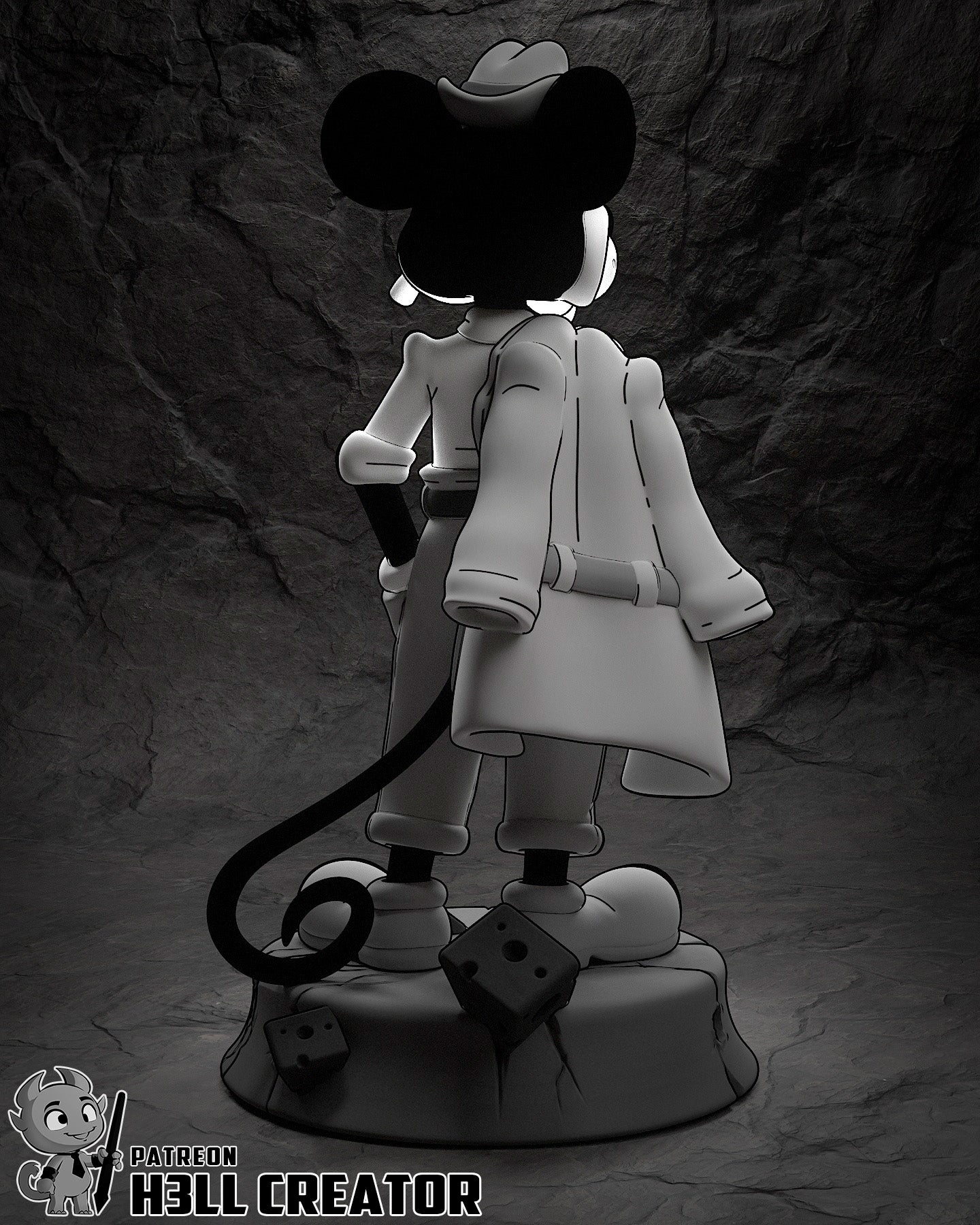 Jack Pepper - 3D Printed Statue / Bust 10 Scale Model kit