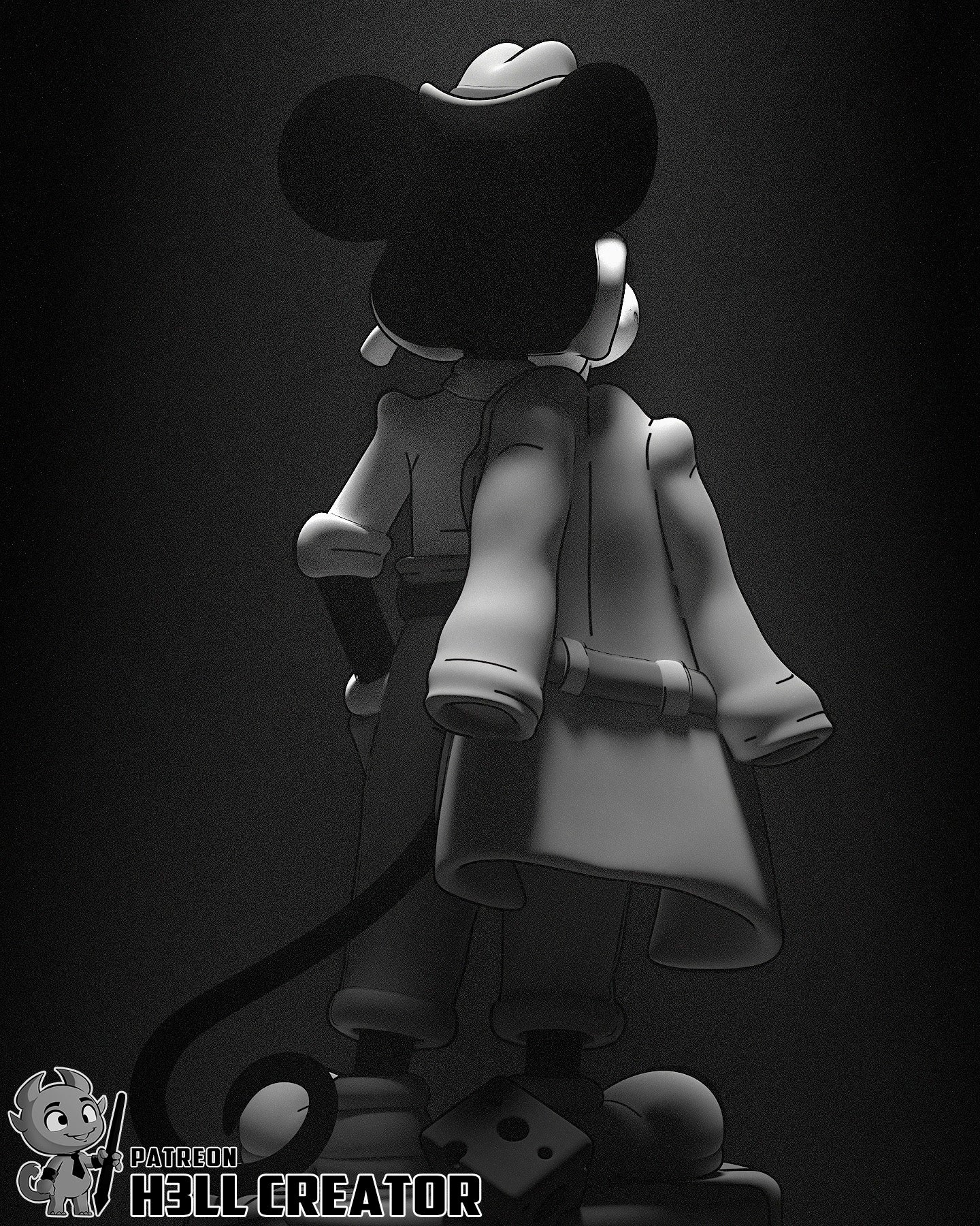 Jack Pepper - 3D Printed Statue / Bust 10 Scale Model kit