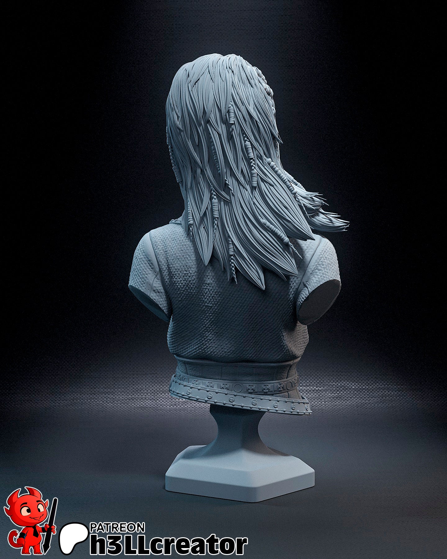 Jaheira - 3D Printed Model Statue and Bust 12 Scale