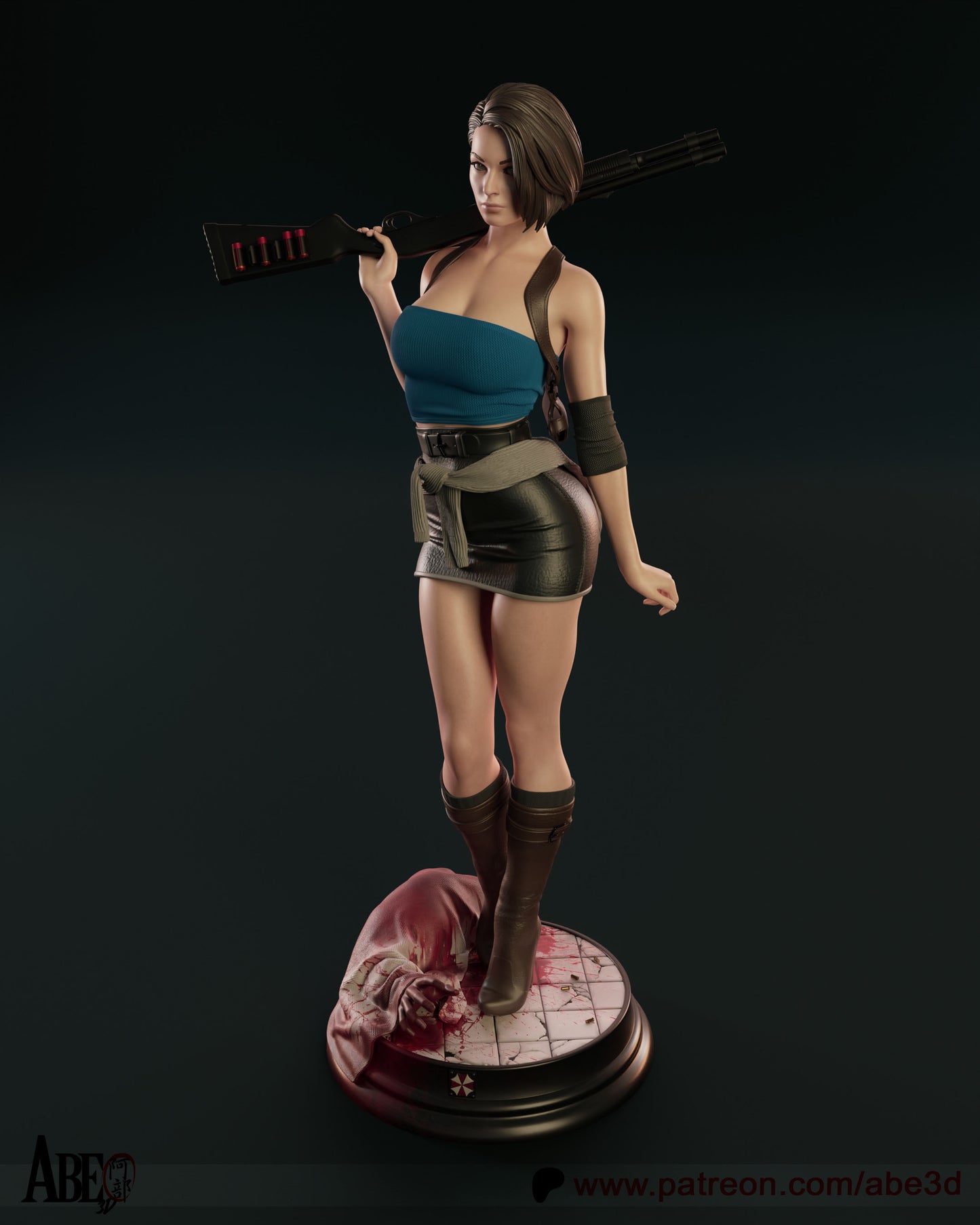 Jill Valentine (Resident Evil) - 3D Model Kit - 1:4 Scale