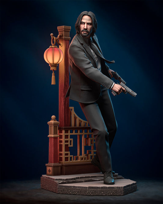 John Wick - 3D Printed Statue / Bust - 10 Scale