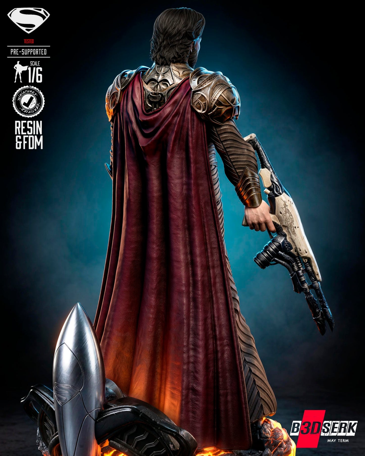 Jor-El (Statue) 3D Model Kit - 6 or 12 scale (Fan Art)