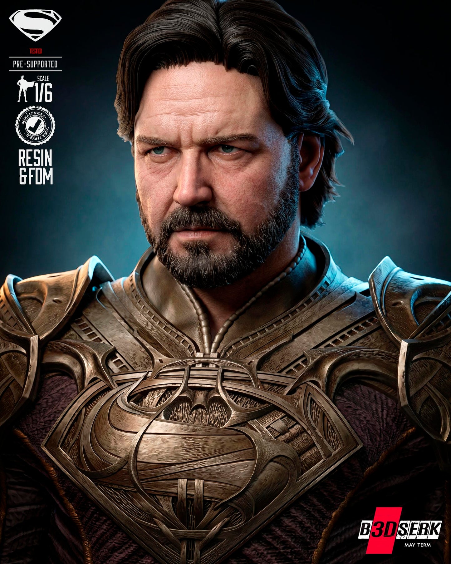 Jor-El (Statue) 3D Model Kit - 6 or 12 scale (Fan Art)