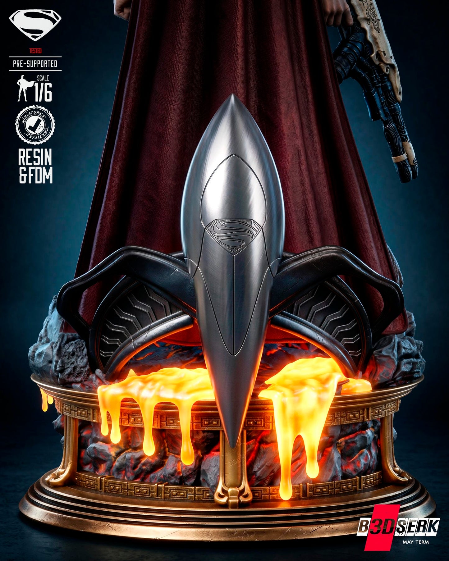 Jor-El (Statue) 3D Model Kit - 6 or 12 scale (Fan Art)