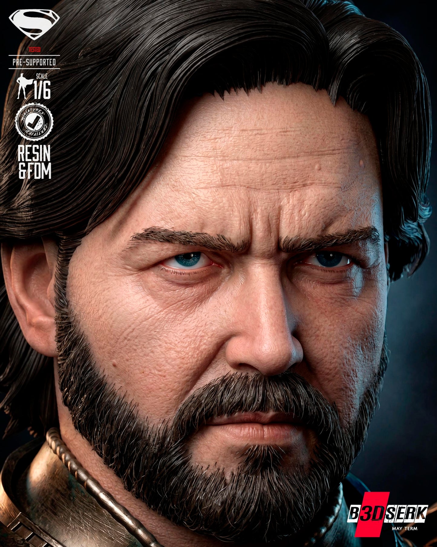 Jor-El (Statue) 3D Model Kit - 6 or 12 scale (Fan Art)
