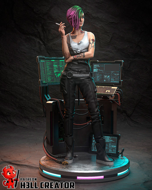 Judy Alvarez (Cyberpunk 2077) - 3D Printed 1:10 Fan Art Model Kit