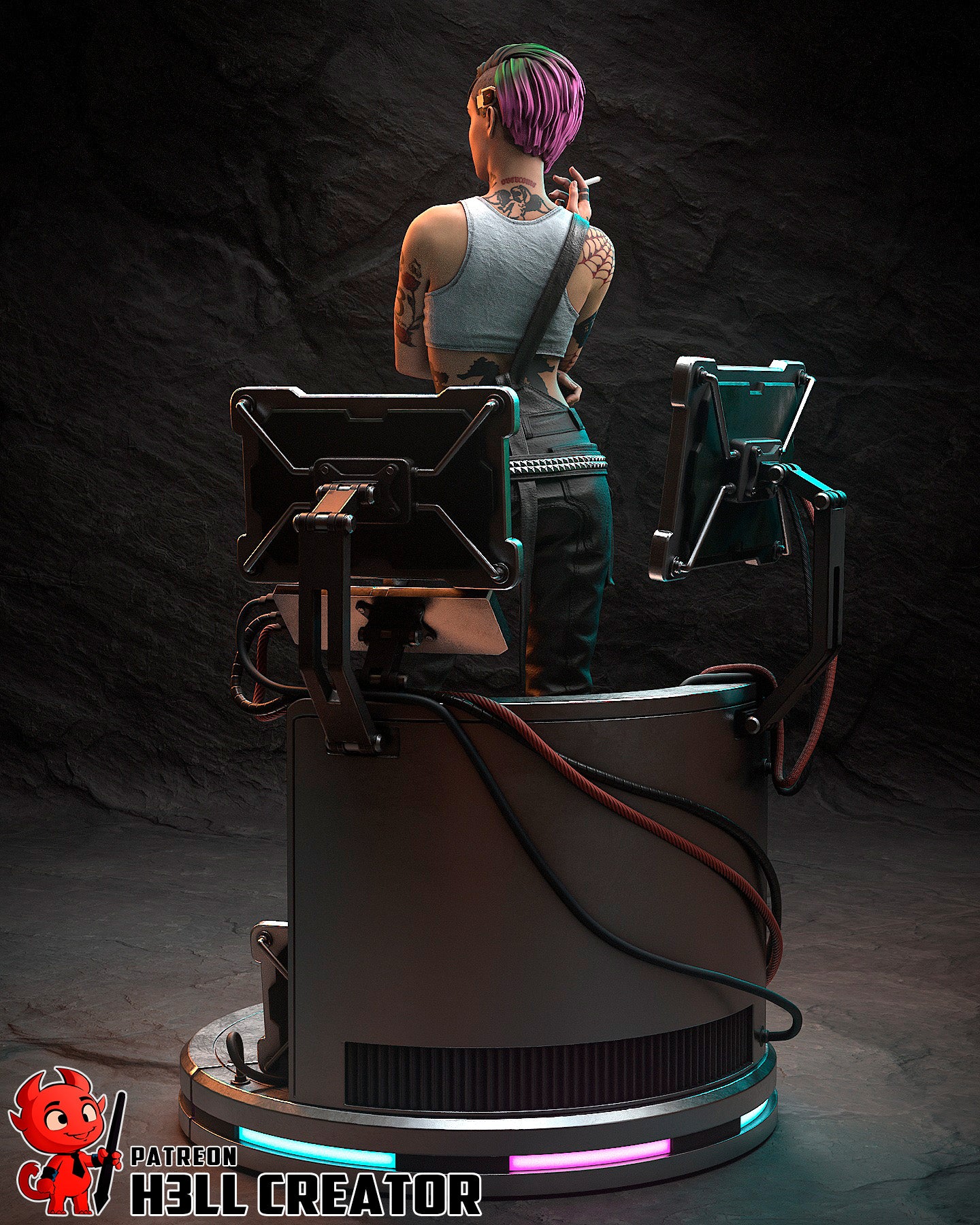 Judy Alvarez (Cyberpunk 2077) - 3D Printed 1:10 Fan Art Model Kit
