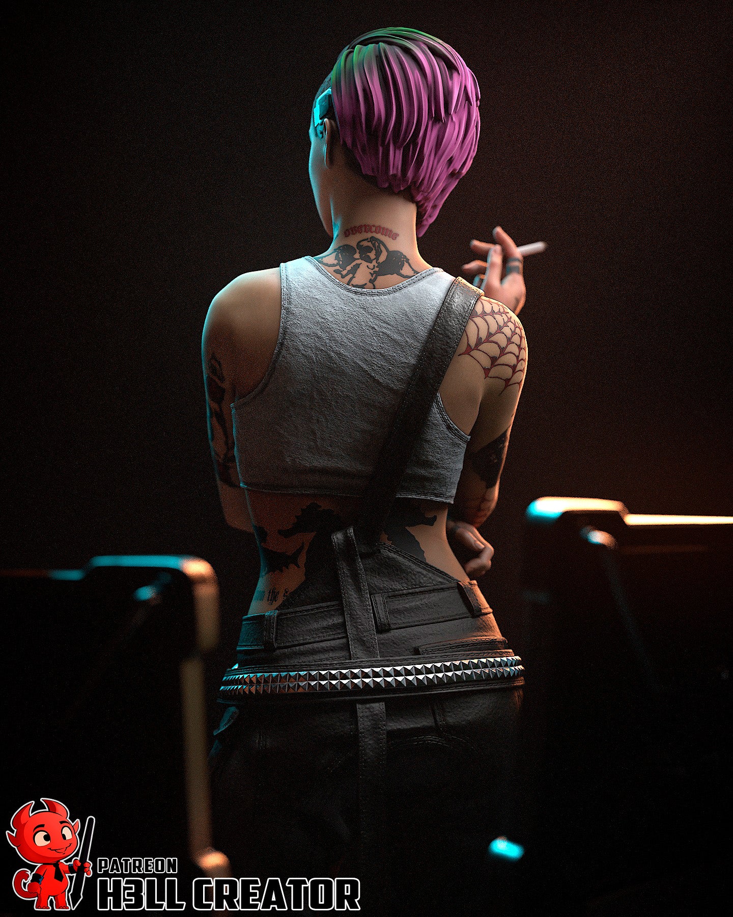 Judy Alvarez (Cyberpunk 2077) - 3D Printed 1:10 Fan Art Model Kit