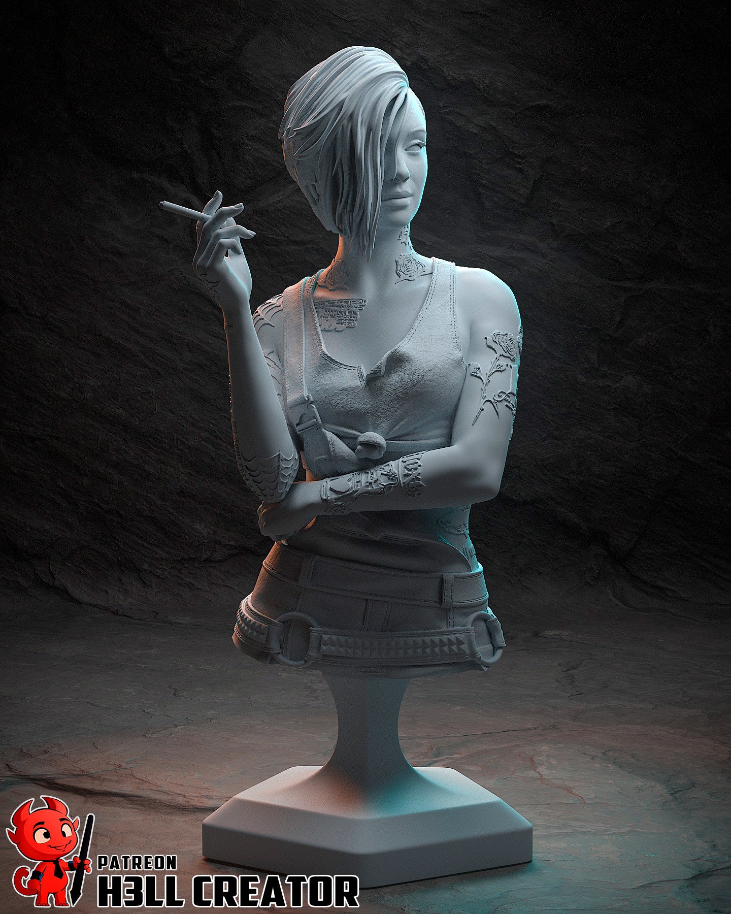 Judy Alvarez (Cyberpunk 2077) - 3D Printed 1:10 Fan Art Model Kit