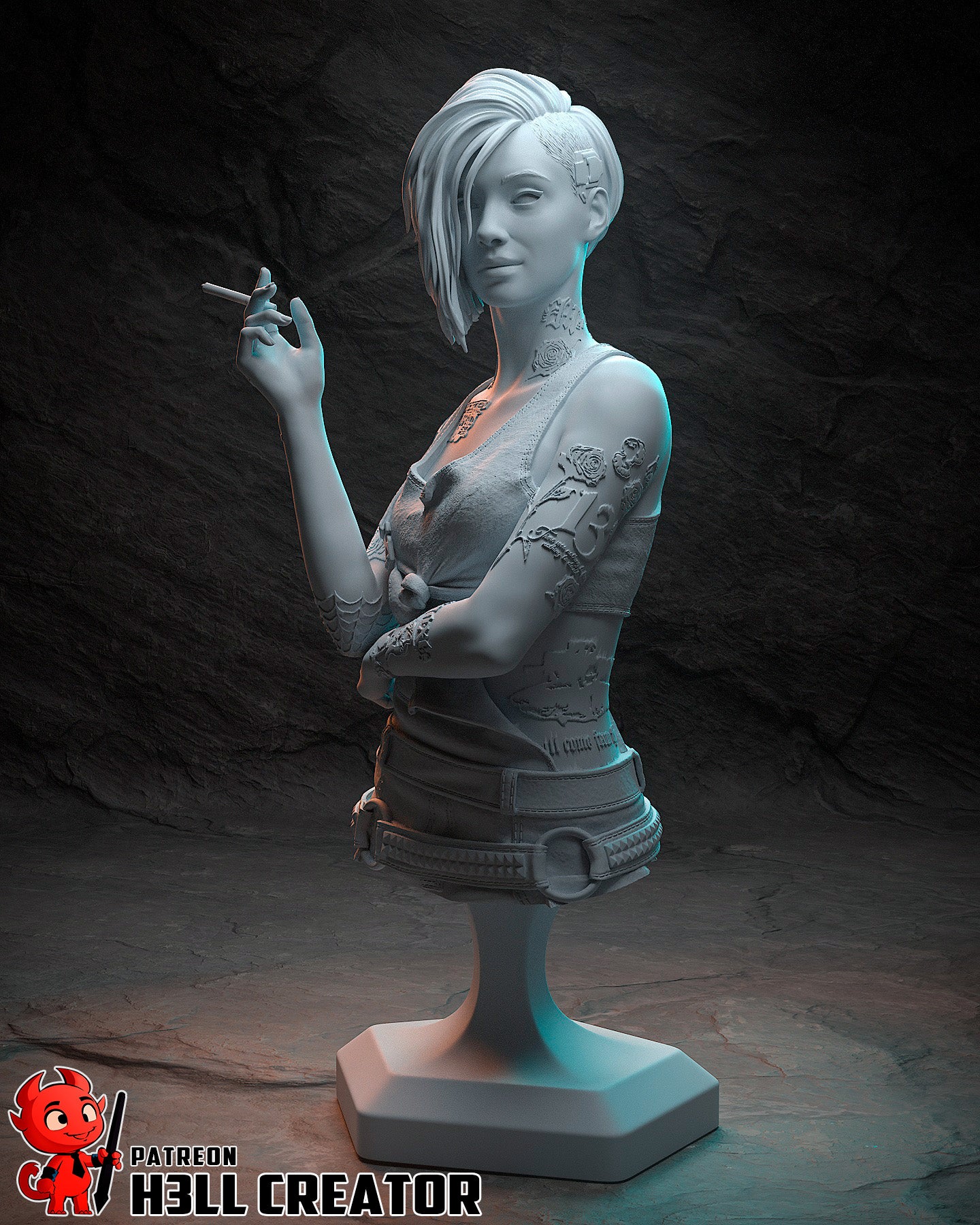 Judy Alvarez (Cyberpunk 2077) - 3D Printed 1:10 Fan Art Model Kit