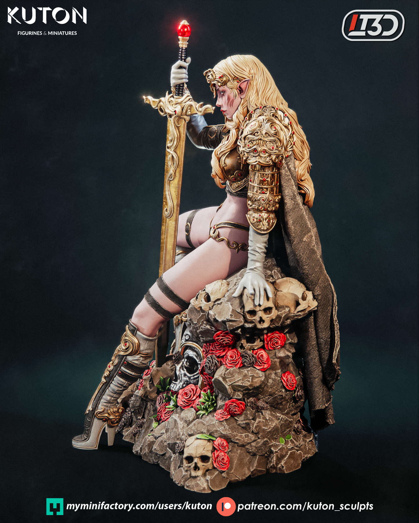 Kaelenor - 3D Printed Statue - 10 Scale Model Kit