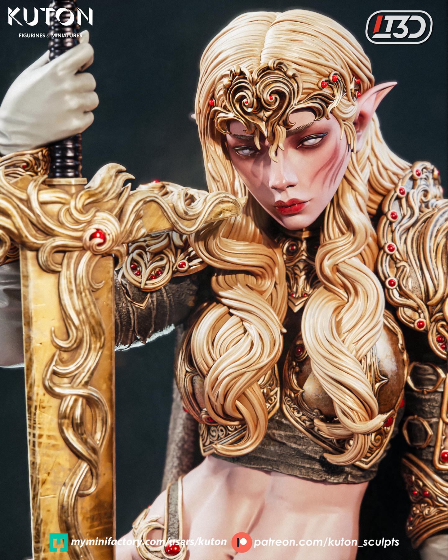 Kaelenor - 3D Printed Statue - 10 Scale Model Kit