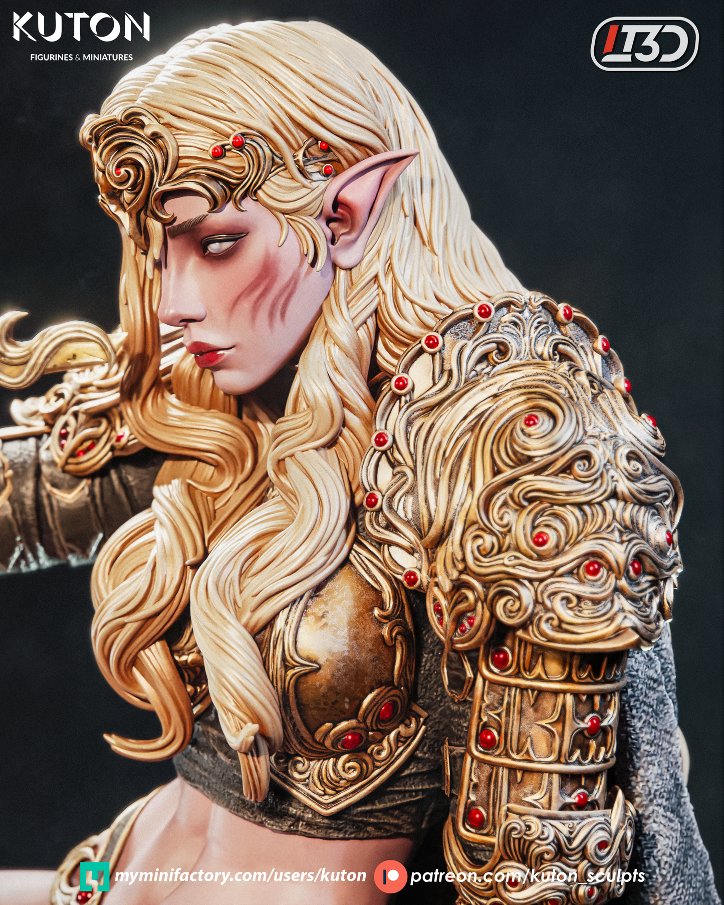 Kaelenor - 3D Printed Statue - 10 Scale Model Kit