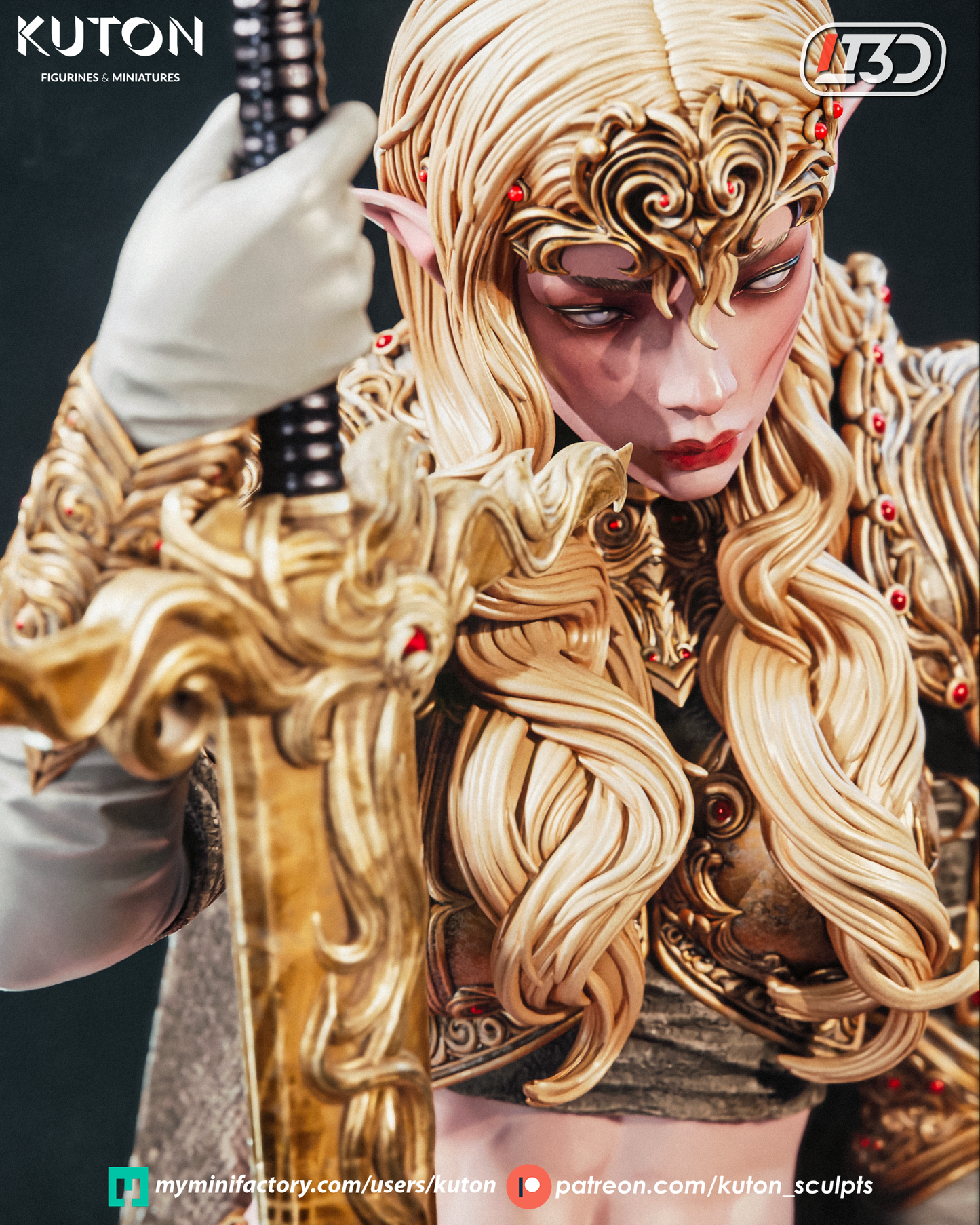 Kaelenor - 3D Printed Statue - 10 Scale Model Kit