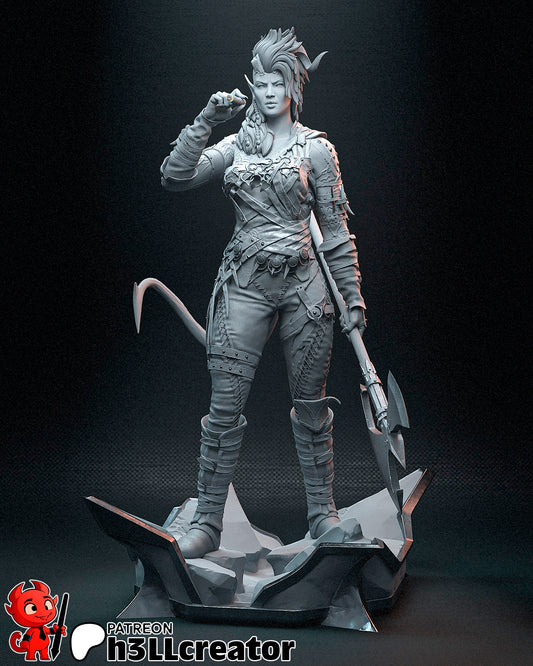 Karlach 3d Printed Model Kit - 12 scale unpainted and unassembled