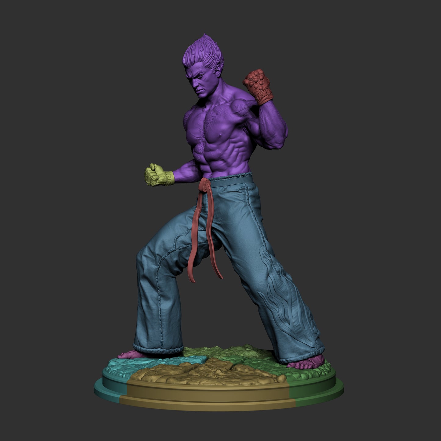 Kazuya - 3d Printed Model Action / Museum pose statue - 9 and 6 scale