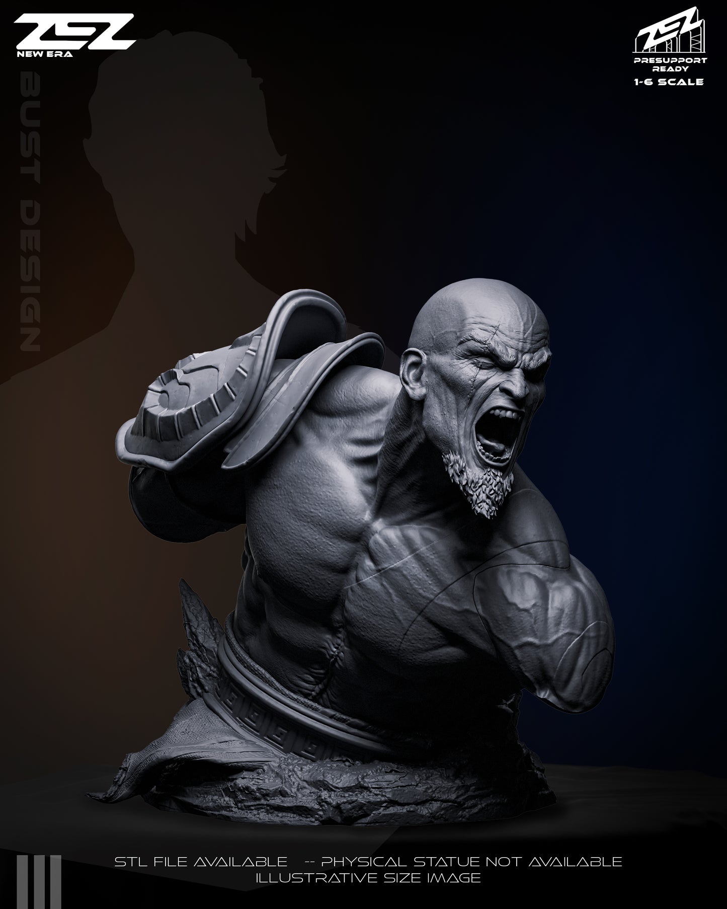 Kratos (ZEZ) - 3D Printed Fan Art Model Kit