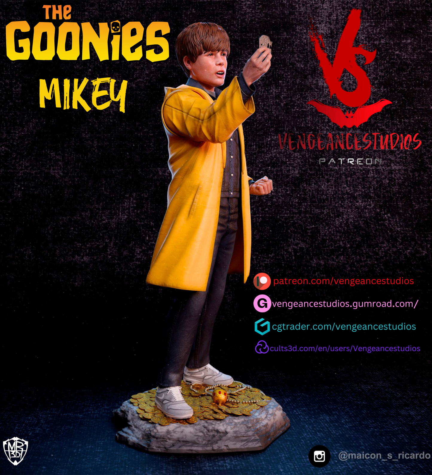The Goonies 3D Printed Kit - 10 Scale/ 6 Scale - Unpainted / Unassembled Statue