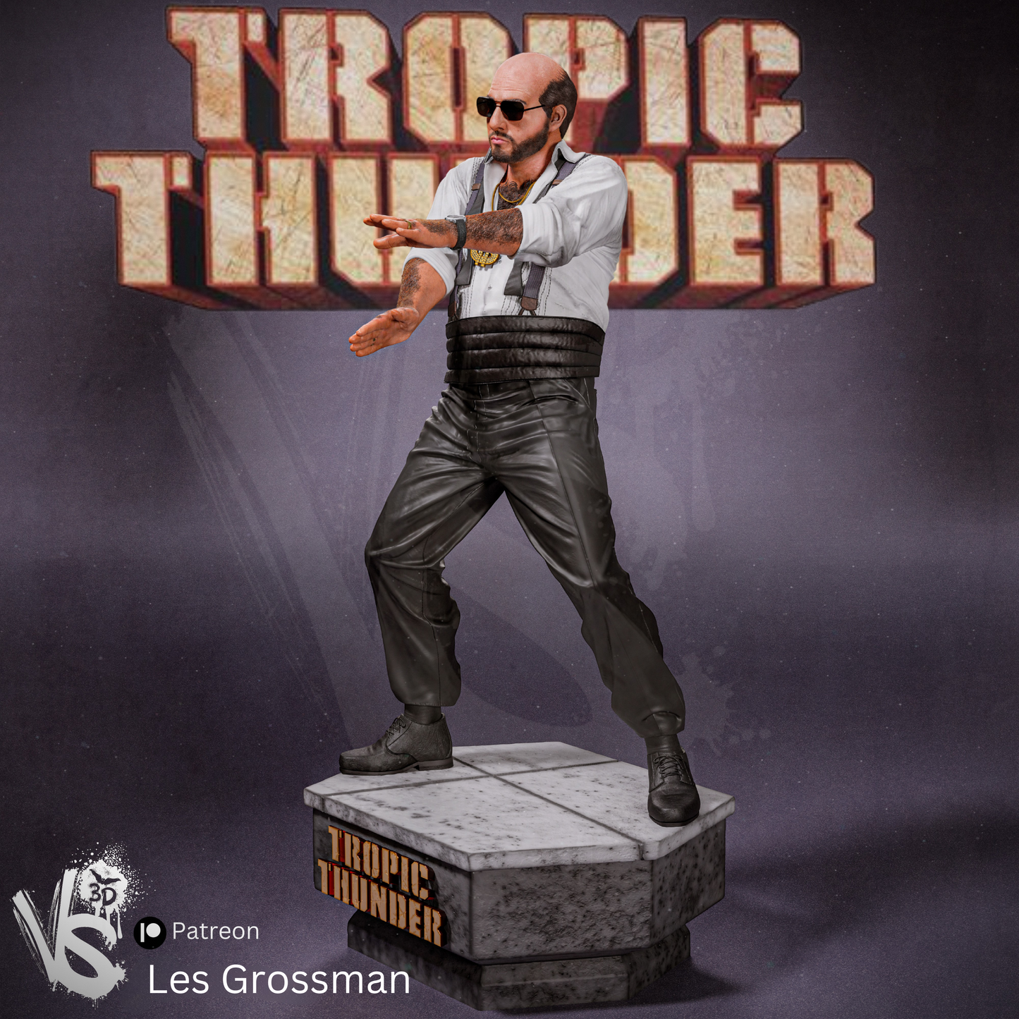 Dancing Les Grossman (Tropic Thunder) - Unpainted and Unassembled 3D Print Kit