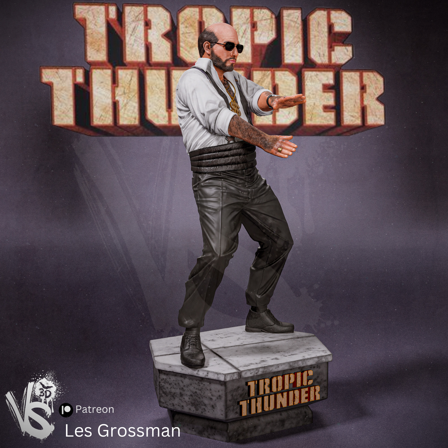 Dancing Les Grossman (Tropic Thunder) - Unpainted and Unassembled 3D Print Kit