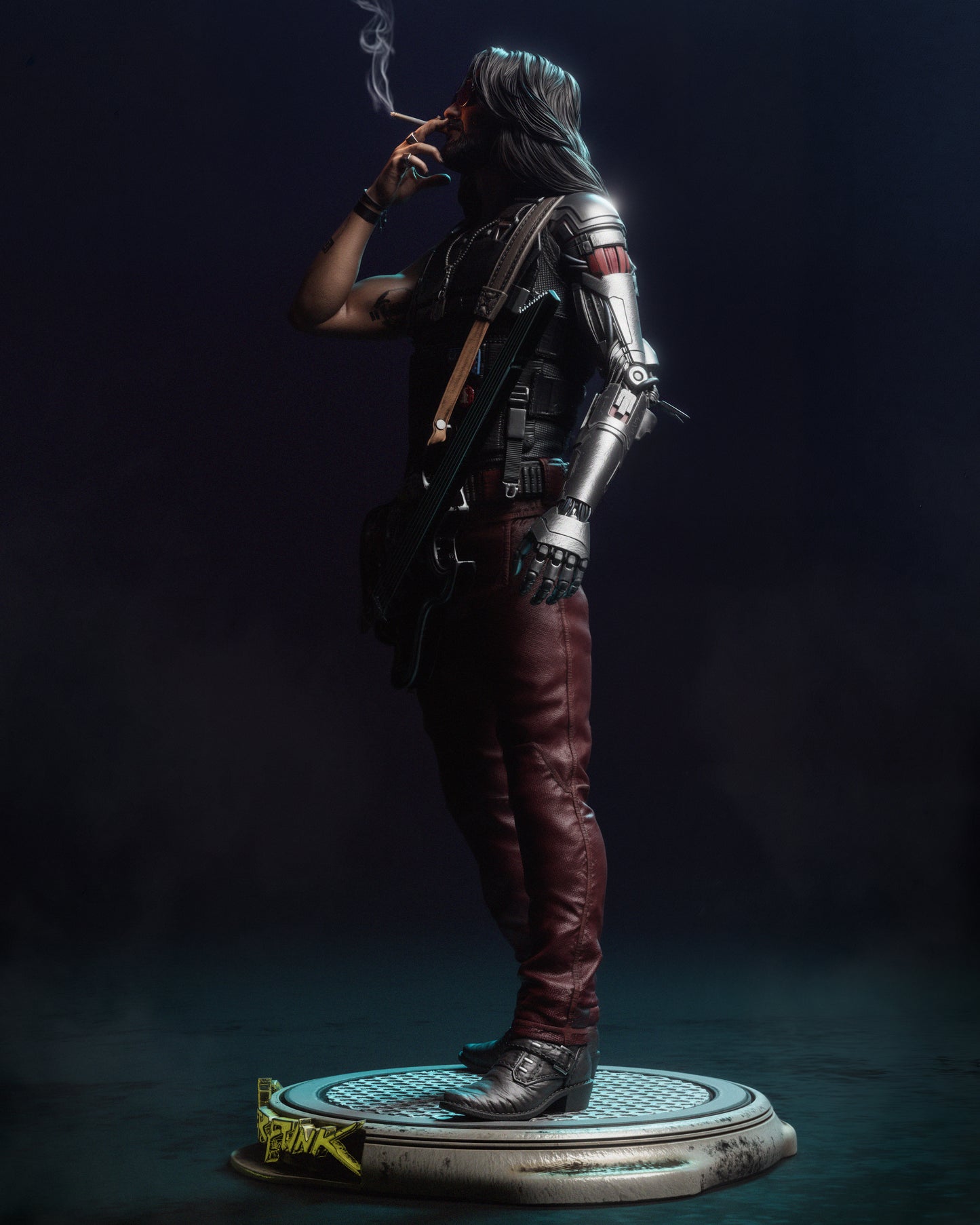 Johnny Silverhand (Cyberpunk) - Fan Art - 3D Print Model Kit - 1:6