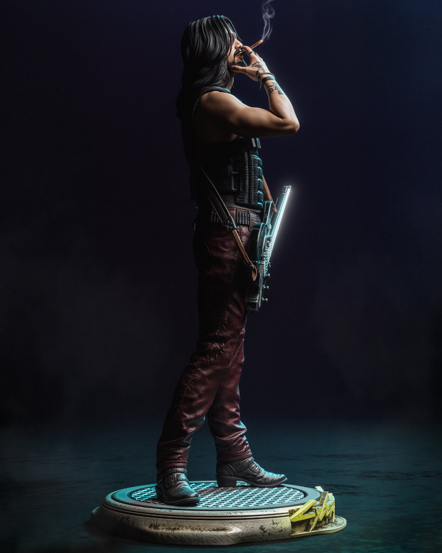 Johnny Silverhand (Cyberpunk) - Fan Art - 3D Print Model Kit - 1:6