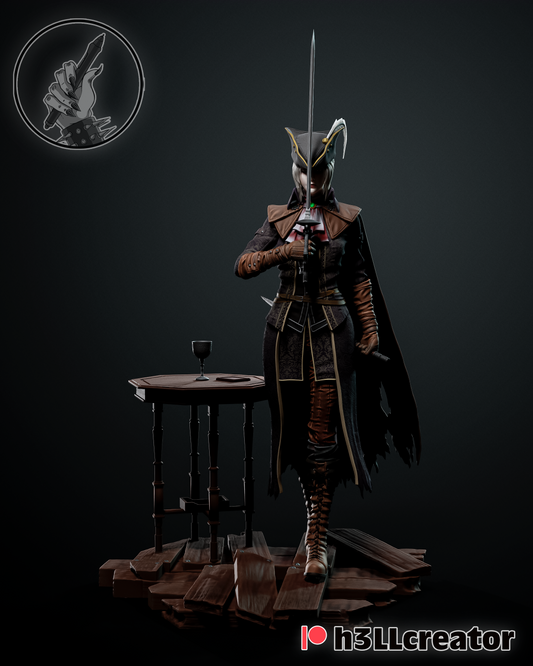 Lady Maria - 3D Printed Statue / Bust - 12 Scale