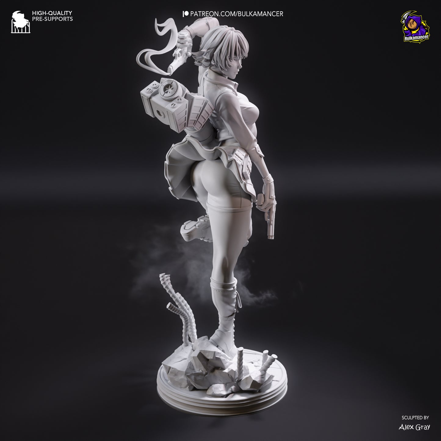 Lady (Devil May Cry 3) Sculpt - 1:8 scale 3d Printed Kit