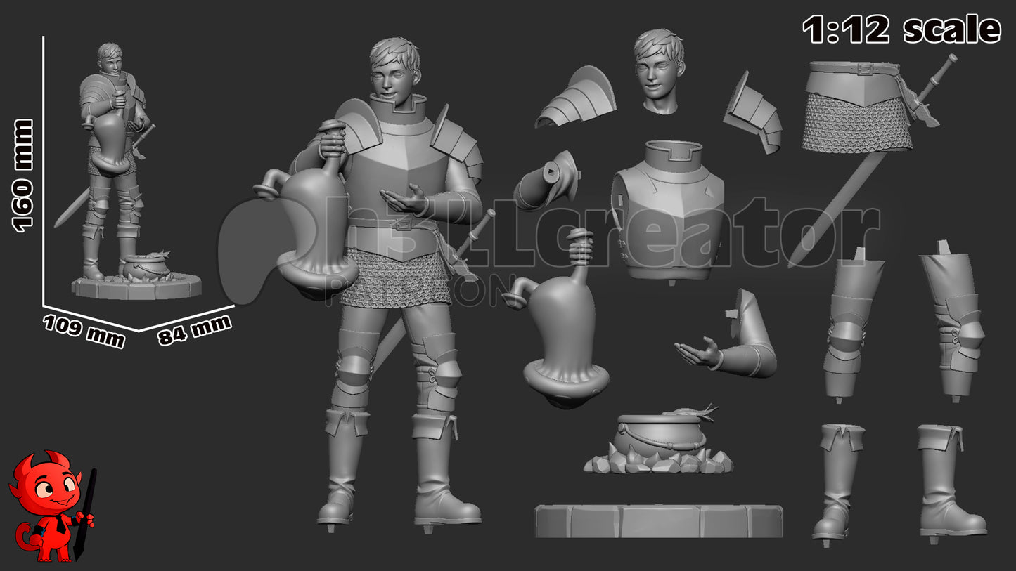 Laios Touden - 3D Printed Model Statue and Bust 12 Scale
