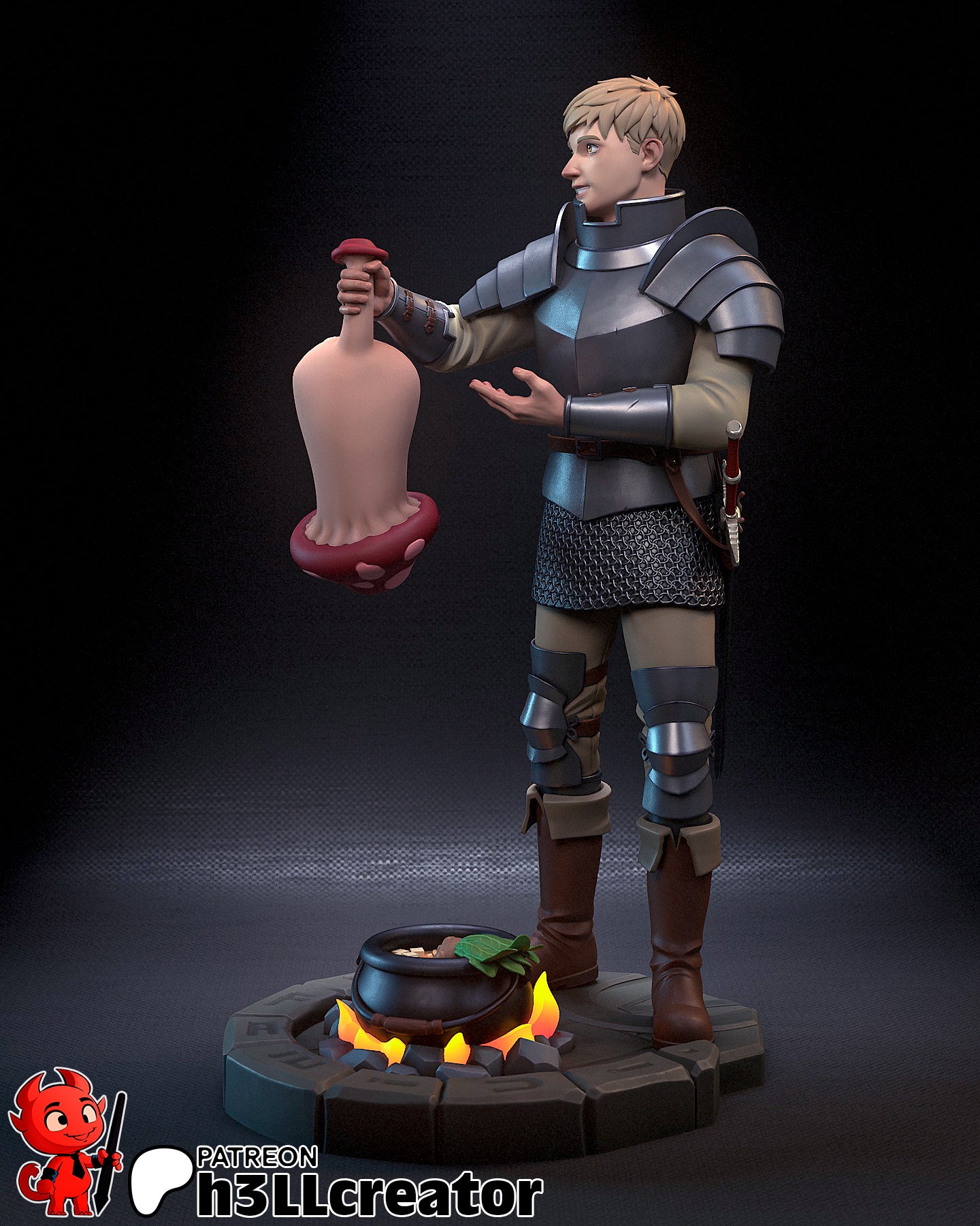 Laios Touden - 3D Printed Model Statue and Bust 12 Scale