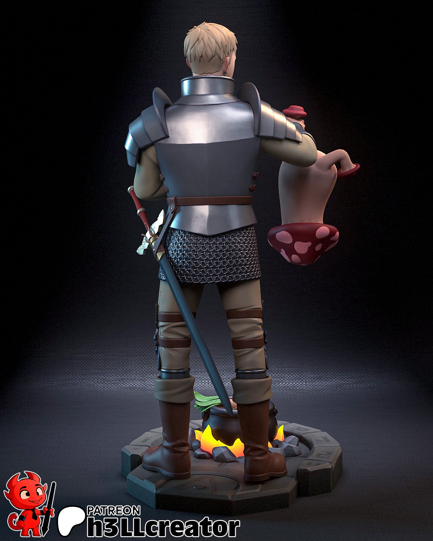 Laios Touden - 3D Printed Model Statue and Bust 12 Scale