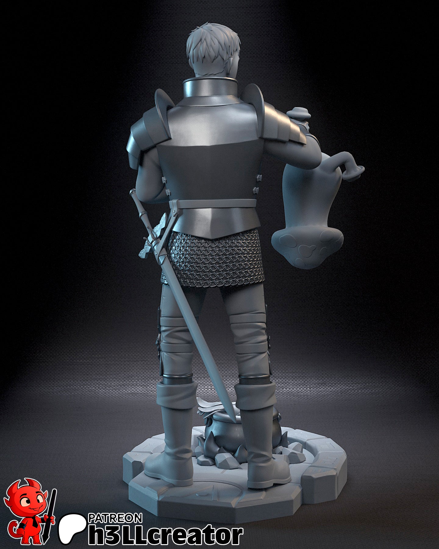 Laios Touden - 3D Printed Model Statue and Bust 12 Scale