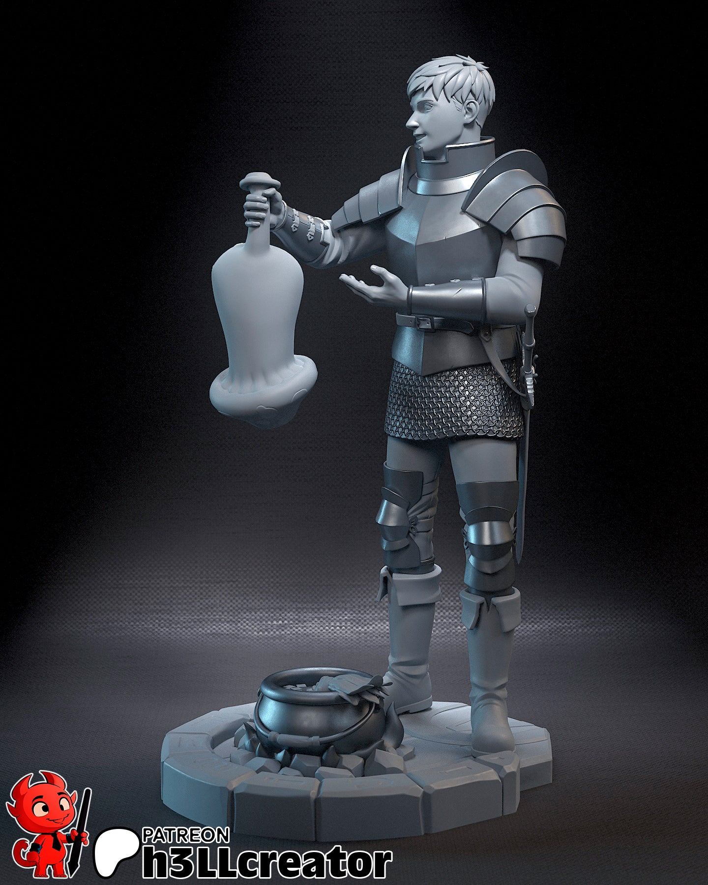 Laios Touden - 3D Printed Model Statue and Bust 12 Scale