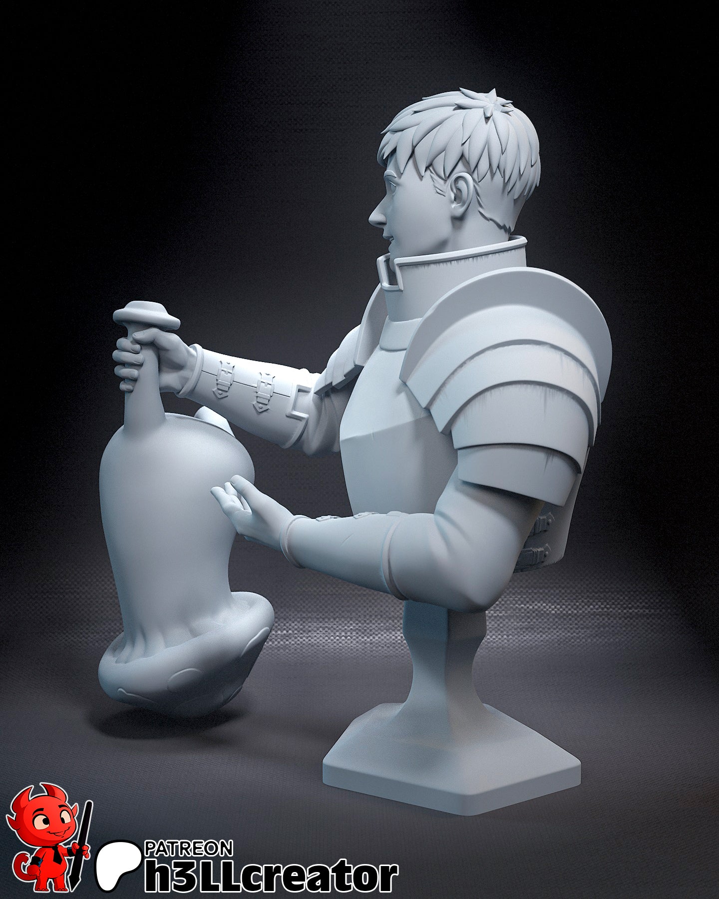 Laios Touden - 3D Printed Model Statue and Bust 12 Scale