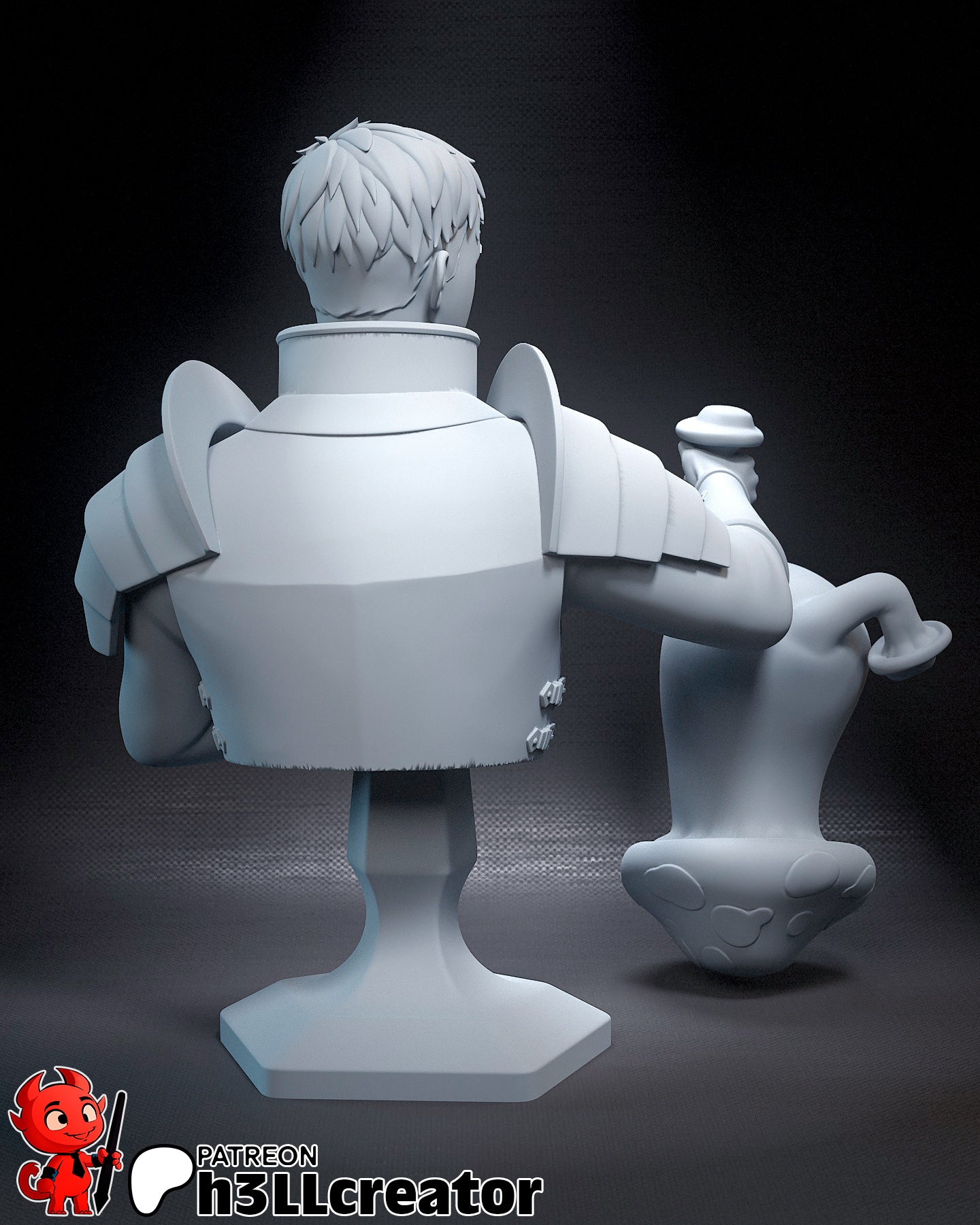 Laios Touden - 3D Printed Model Statue and Bust 12 Scale