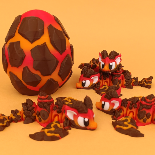 Lava Egg and Flexi Dragon