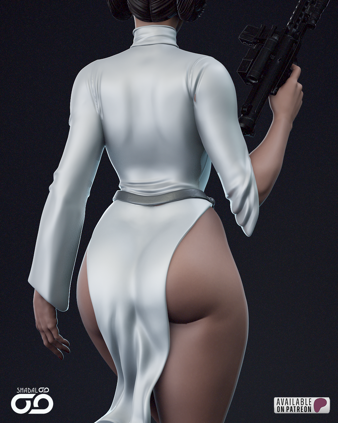 Princess Leia - 3D Printed Statue - 6 Scale Model Kit