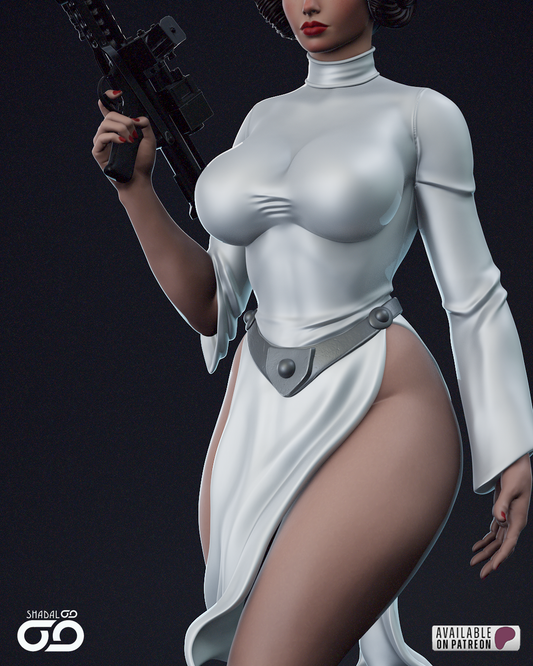 Princess Leia - 3D Printed Statue - 6 Scale Model Kit