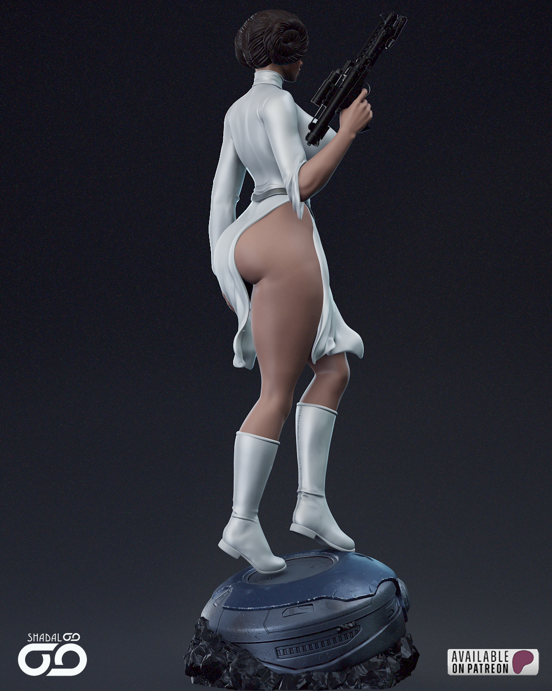 Princess Leia - 3D Printed Statue - 6 Scale Model Kit
