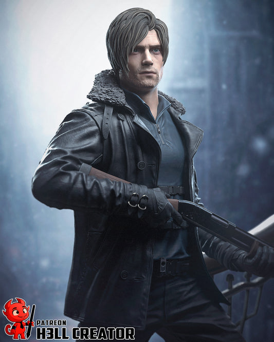 Leon Kennedy (Resident Evil) Statue / Bust - 3D Printed Model Kit