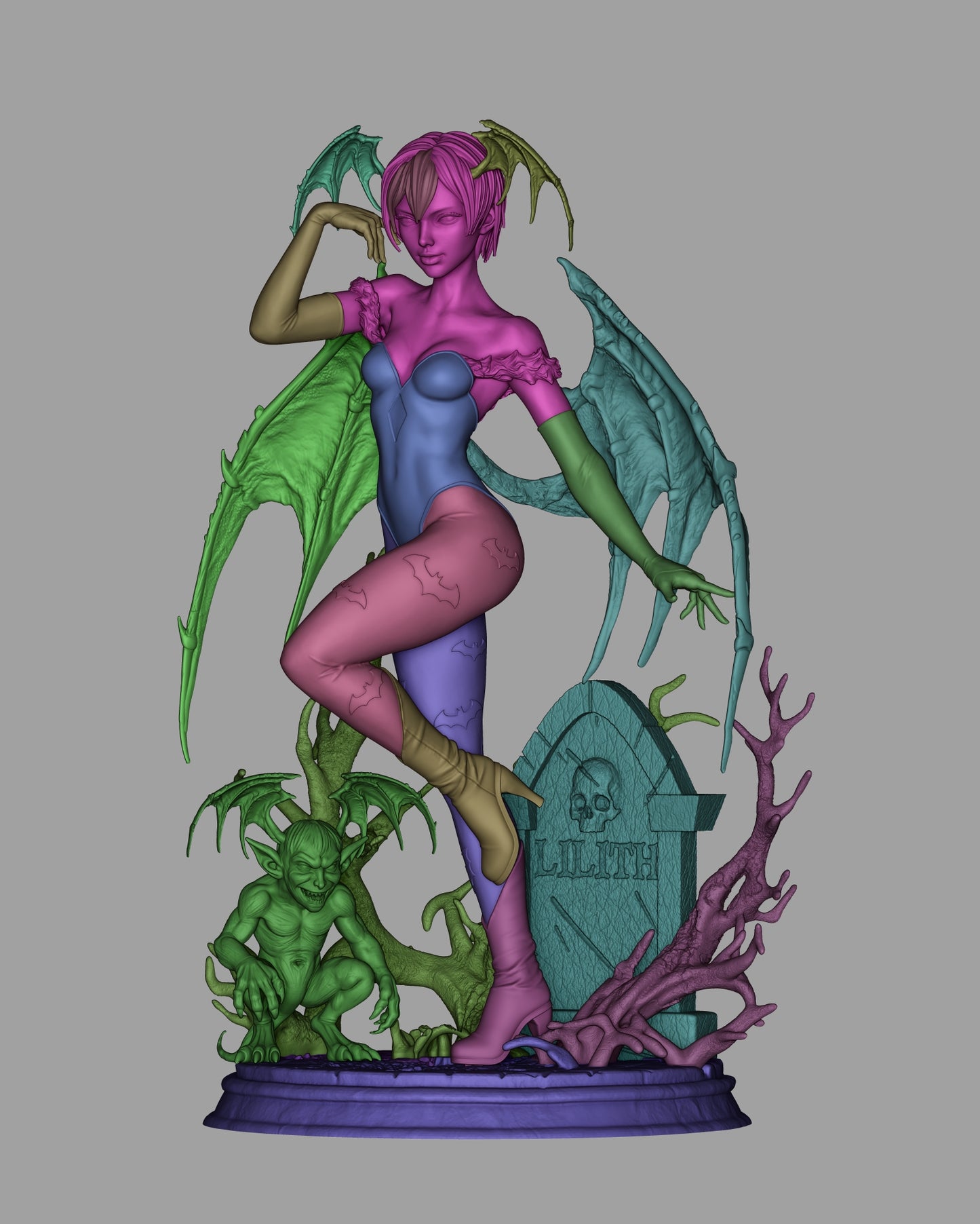 Lilith (Diablo) - Fan Art - 3D Print Model Kit - 1:6