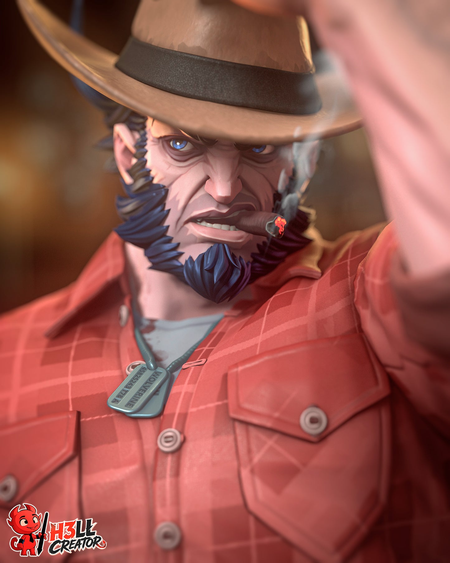 Wolverine - 3D Printed Statue / Bust - 10 Scale