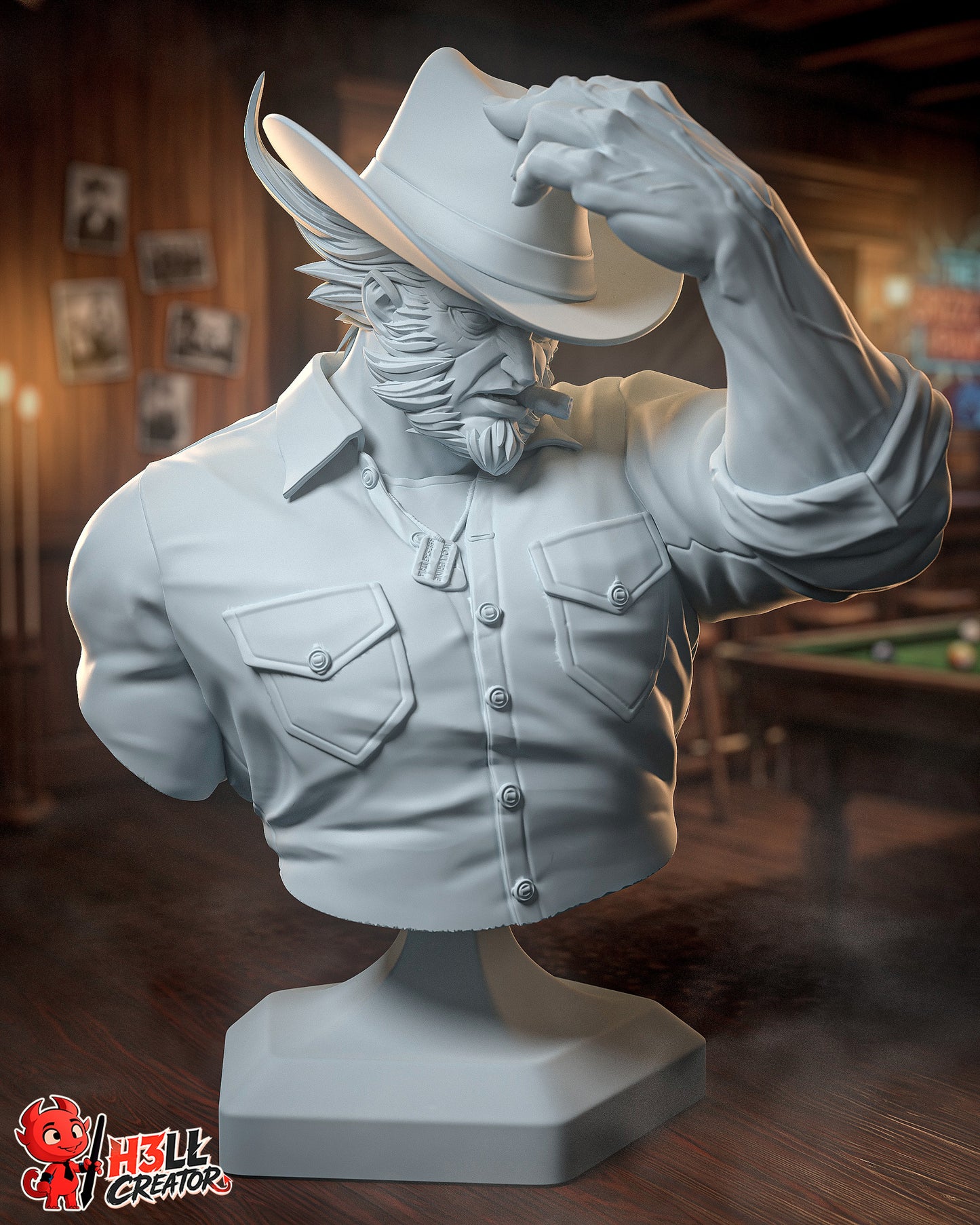Wolverine - 3D Printed Statue / Bust - 10 Scale