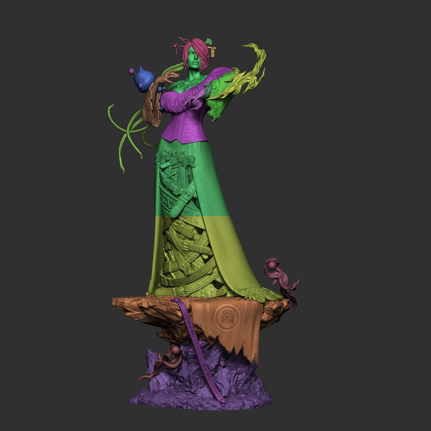 LuLu - 3D Printed Statue  Model Kit - 6 Scale & 9 Scale