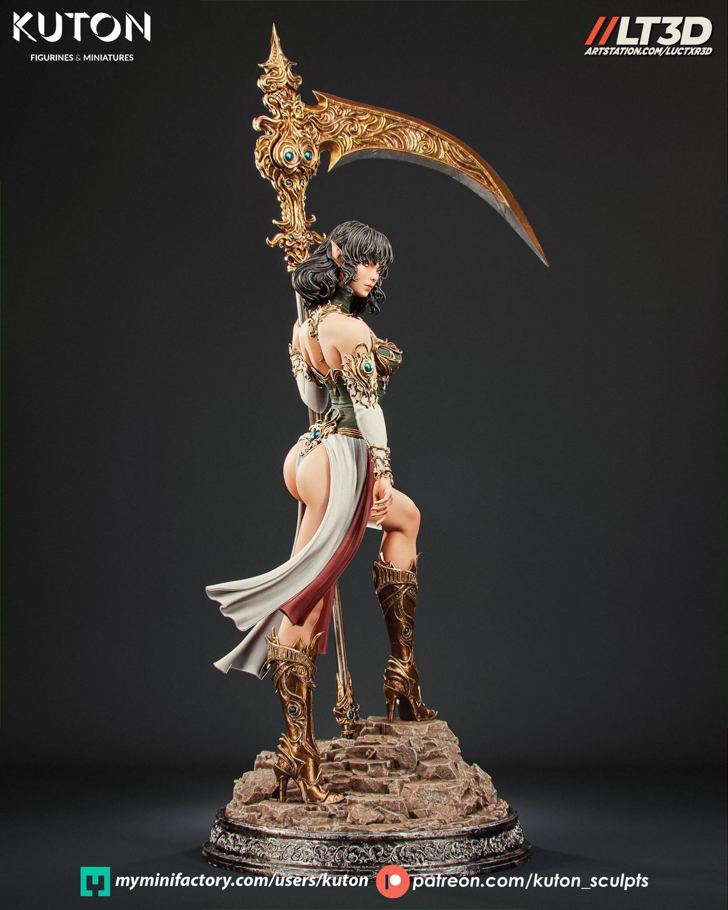 Luneth - 3D Printed Model Kit - 1:10 Scale