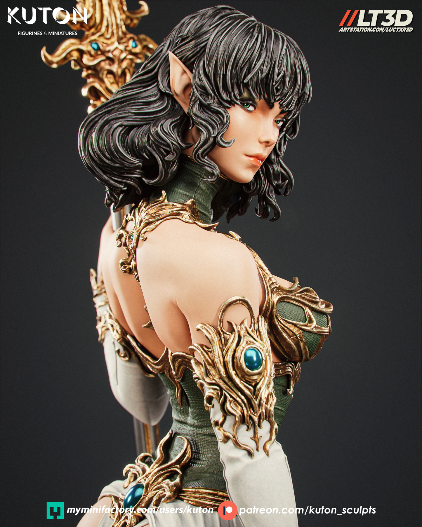 Luneth - 3D Printed Model Kit - 1:10 Scale