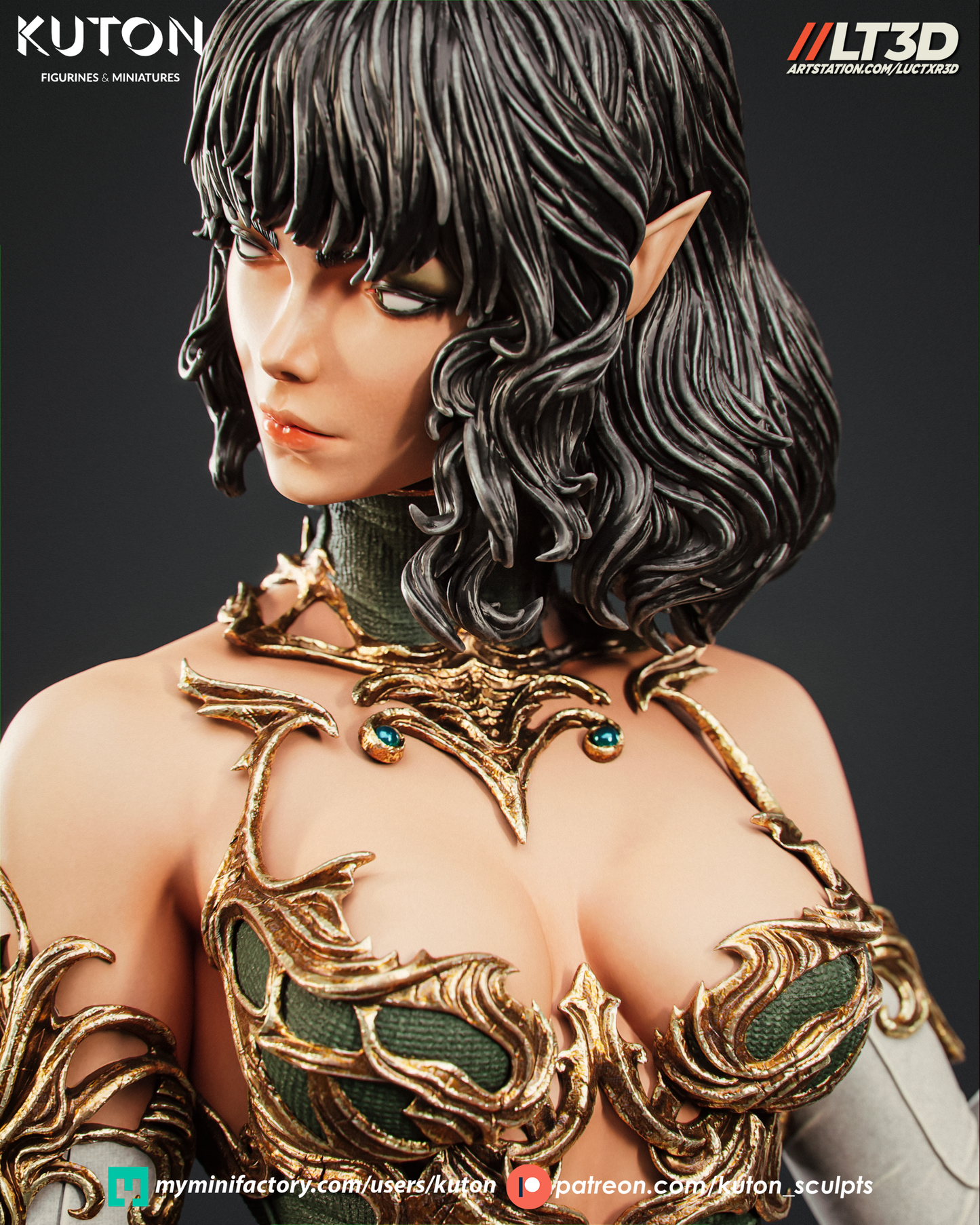 Luneth - 3D Printed Model Kit - 1:10 Scale